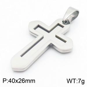 Stainless Steel Cross Pendant - KP130577-HR