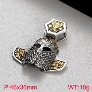 Stainless Steel Gold-plating Pendant - KP130633-TLX