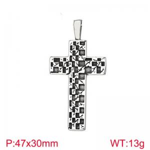 Stainless Steel Cross Pendant - KP130642-TLX