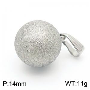 Women Matte Stainless Steel Bead Pendant - KP130677-Z