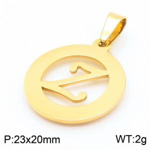 Stainless Steel Gold-plating Pendant - KP130909-Z