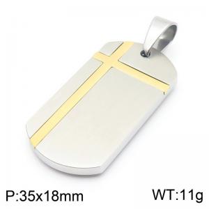 Stainless Steel Gold-plating Pendant - KP130995-HR