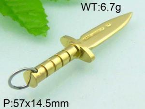 Stainless Steel Gold-plating Pendant - KP35783-TJL