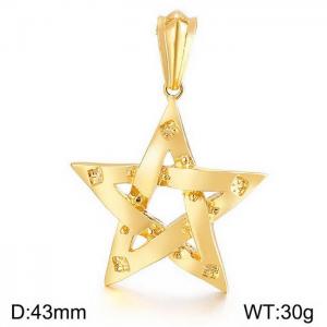 Stainless Steel Gold-plating Pendant - KP36650-D