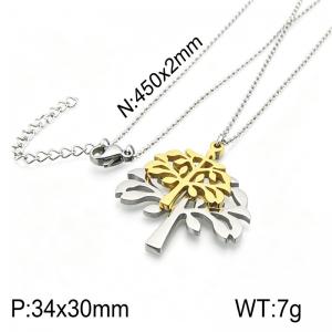 Stainless Steel Gold-plating Pendant - KP39582-Z