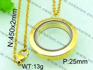 Stainless Steel Gold-plating Pendant  - KP41803-Z
