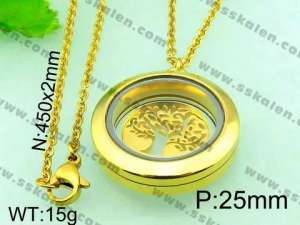 Stainless Steel Gold-plating Pendant  - KP41804-Z