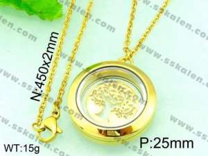 Stainless Steel Gold-plating Pendant  - KP41805-Z