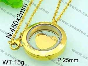 Stainless Steel Gold-plating Pendant  - KP41807-Z