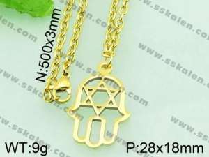 Stainless Steel Gold-plating Pendant  - KP42420-Z
