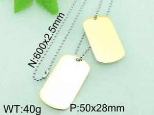 Stainless Steel Gold-plating Pendant - KP42711-KL