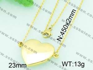 Stainless Steel Gold-plating Pendant - KP43542-Z