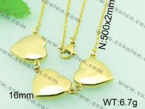 Stainless Steel Gold-plating Pendant - KP43543-Z