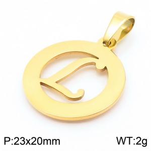 Stainless Steel Gold-plating Pendant - KP44027-Z