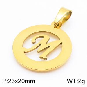 Stainless Steel Gold-plating Pendant - KP44028-Z