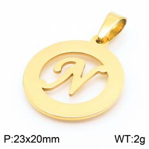 Stainless Steel Gold-plating Pendant - KP44029-Z