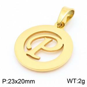 Stainless Steel Gold-plating Pendant - KP44031-Z