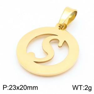 Stainless Steel Gold-plating Pendant - KP44034-Z