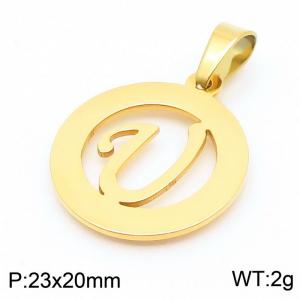 Stainless Steel Gold-plating Pendant - KP44036-Z