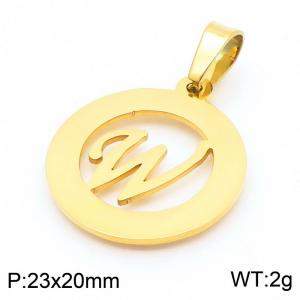 Stainless Steel Gold-plating Pendant - KP44038-Z