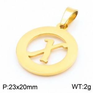 Stainless Steel Gold-plating Pendant - KP44039-Z