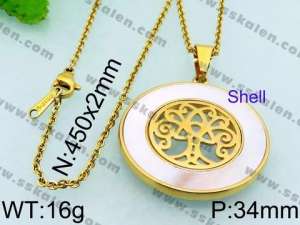 Stainless Steel Gold-plating Pendant - KP44239-K