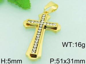 Stainless Steel Cross Pendant - KP44252-THX