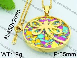 Stainless Steel Gold-plating Pendant - KP45858-K