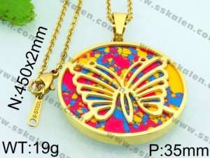 Stainless Steel Gold-plating Pendant - KP45931-K