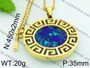 Stainless Steel Gold-plating Pendant - KP45939-K