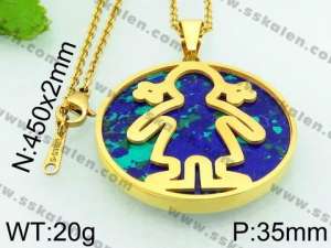 Stainless Steel Gold-plating Pendant - KP45940-K