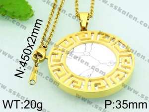 Stainless Steel Gold-plating Pendant - KP45973-K