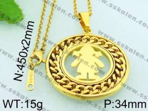 Stainless Steel Gold-plating Pendant - KP47231-K