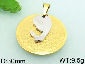 Stainless Steel Gold-plating Pendant - KP47431-ZY