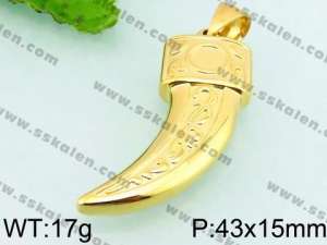 Stainless Steel Gold-plating Pendant - KP48738-Z