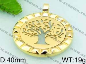 Stainless Steel Gold-plating Pendant - KP48940-K