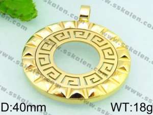 Stainless Steel Gold-plating Pendant - KP48961-K