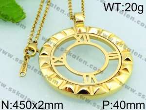 Stainless Steel Gold-plating Pendant - KP48971-K