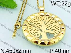 Stainless Steel Gold-plating Pendant - KP48998-K