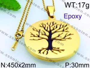 Stainless Steel Gold-plating Pendant - KP49651-K