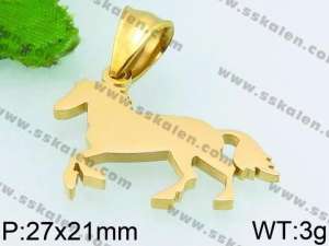 Stainless Steel Gold-plating Pendant - KP50564-Z