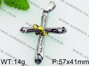 Stainless Steel Cross Pendant - KP50920-BD