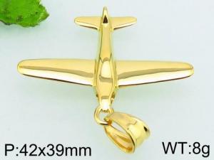 Stainless Steel Gold-plating Pendant - KP51977-TOM