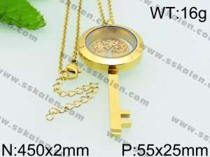 Stainless Steel Gold-plating Pendant - KP52080-Z