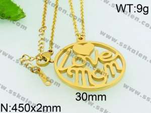 Stainless Steel Gold-plating Pendant - KP52156-Z