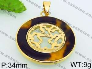 Stainless Steel Gold-plating Pendant - KP52624-CD