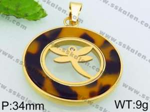 Stainless Steel Gold-plating Pendant - KP52629-CD