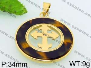 Stainless Steel Gold-plating Pendant - KP52631-CD