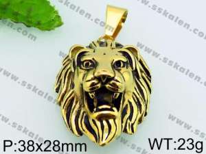 Stainless Steel Gold-plating Pendant - KP52681-OT