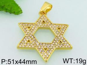 Stainless Steel Gold-plating Pendant - KP52769-TOM